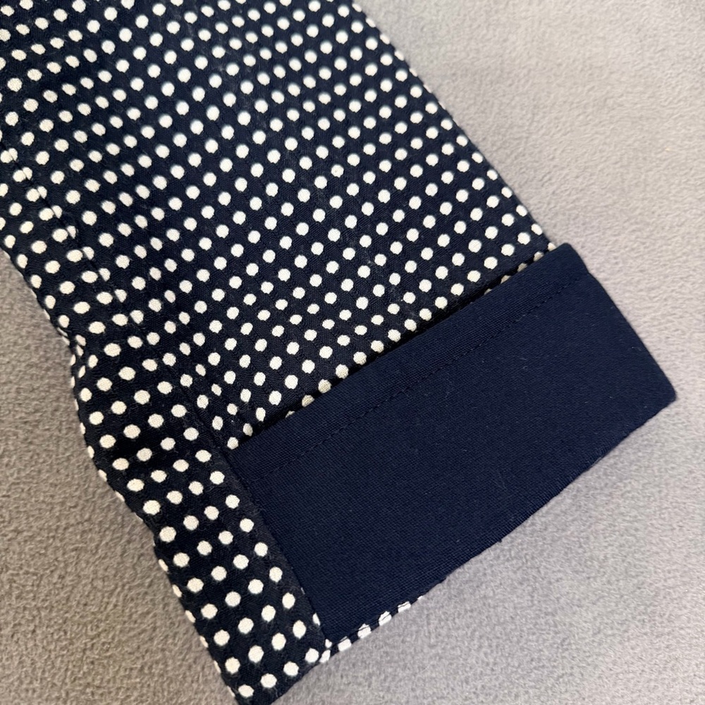 Talbots The Grace Fit Flatteringly Classic $179 Navy Polka Dot Women's Blazer-14 - Picture 3 of 13